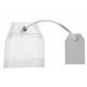 sachet the a dragees blanc en organdi les 4