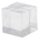 Cube transparent de decoration 15 mm les 12