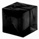 Cube noir de decoration 15 mm les 12