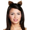 Serre Tete Chat Leopard Oreilles Chat sauvage adulte et enfant