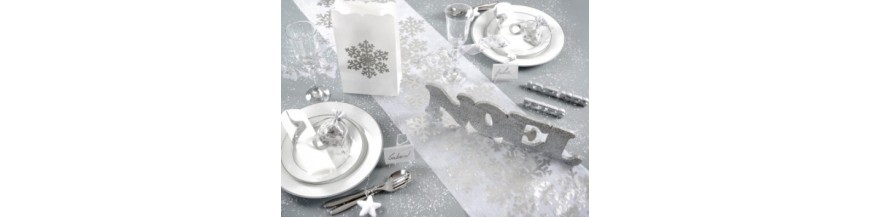 Noël blanc et argent